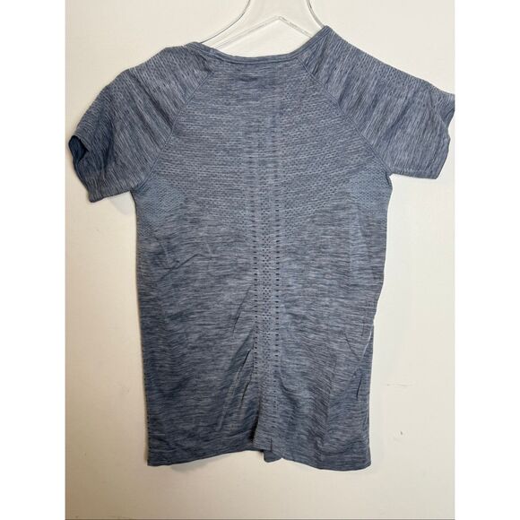 Athleta Foothill Women’s Heather Grey Athletic Vented Running Short Sleeve Tee X - Picture 4 of 4